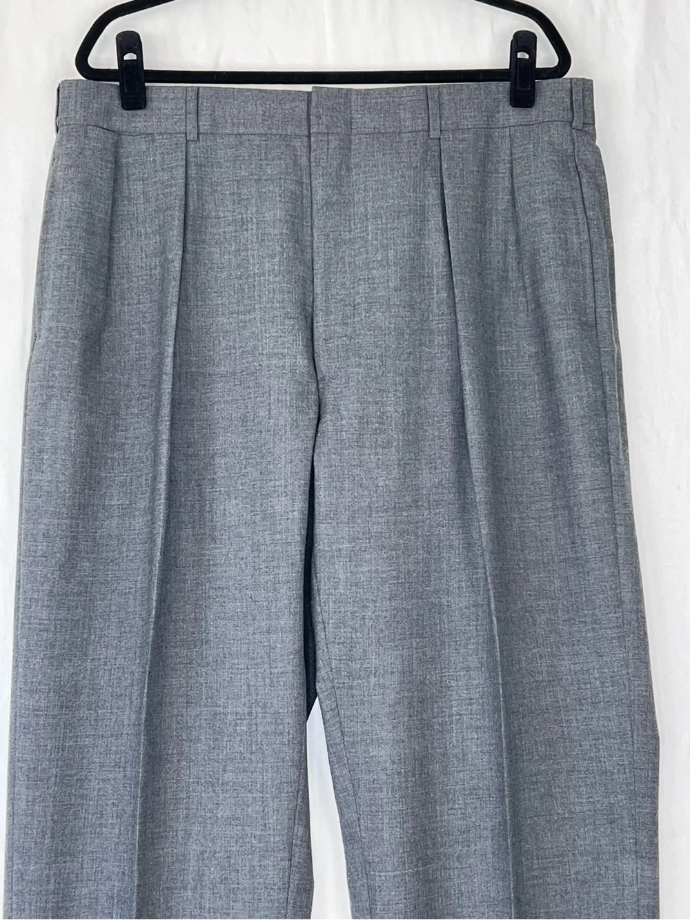 Polo Ralph Lauren Dalton Wool Pants Sz 38 Gray Pleated Trouser Business NWT